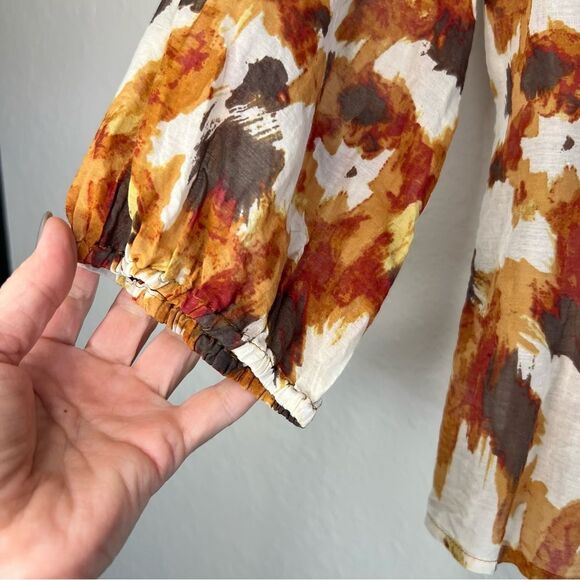 J.Jill silk blend wrap top 🍁Fall colors🍁 small petite - Picture 2 of 7